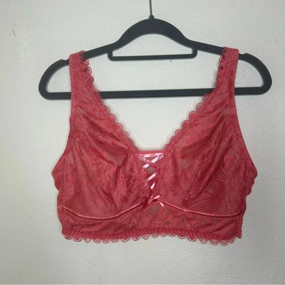 Adore Me Unlined Lace Bralette Size 0X